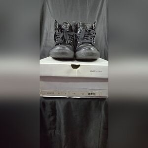 Supra skytop All Black Patent Leather size 10